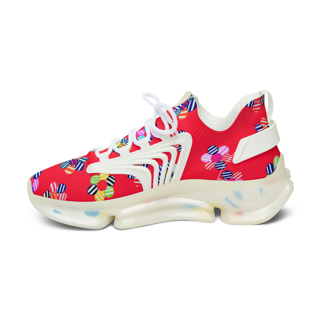 Red Candy Floral Printed OTT Women's Mesh Knit Sneakers