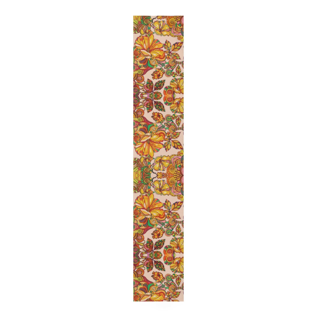 Artsy Floral Nude Table Runner