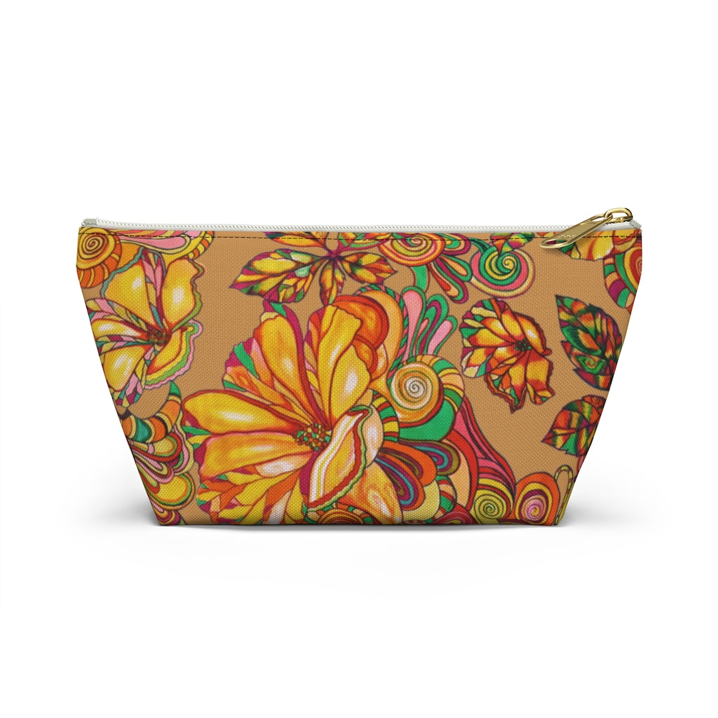 Tussock Artsy Floral Accessory Pouch