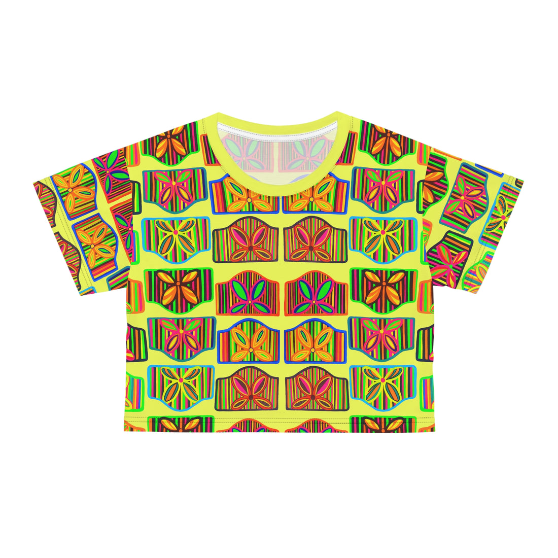 Canary Deco Print AOP Crop Tee