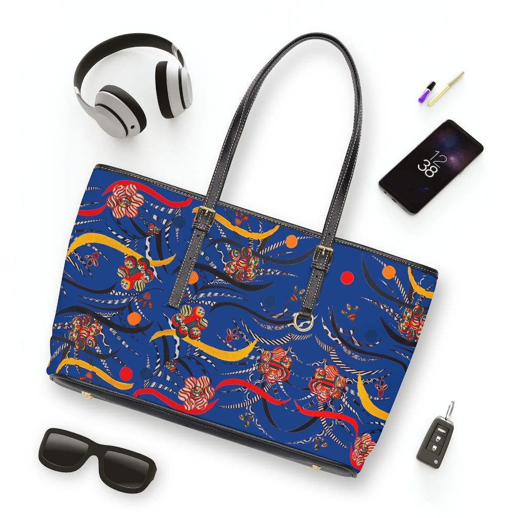 Blue Wilderness PU Leather Shoulder Bag