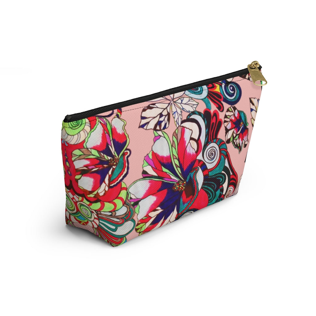 Floral Pop Blush Accessory Pouch