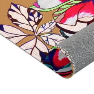 Artsy Floral Pop Tussock Area Rug