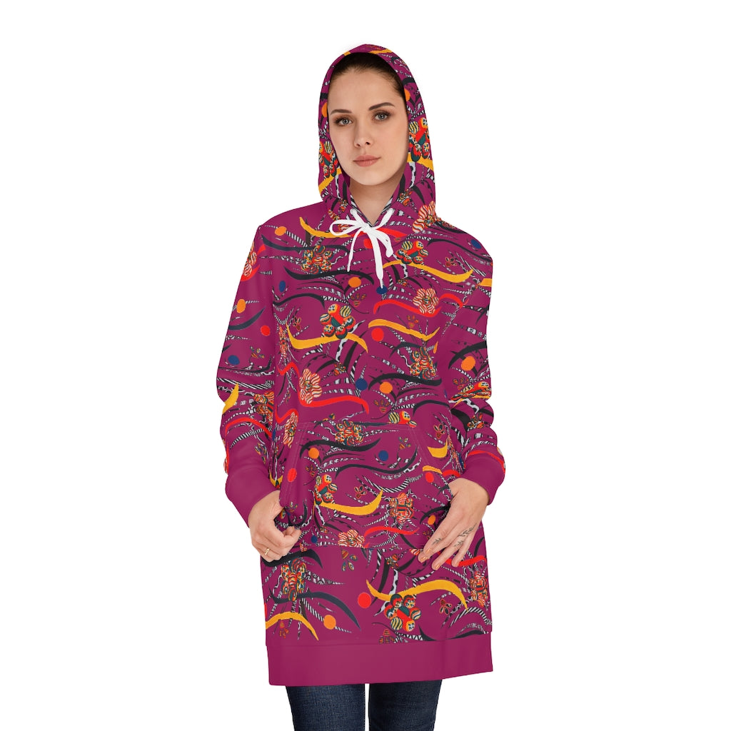 Orchid Wilderness Hoodie Dress (AOP)