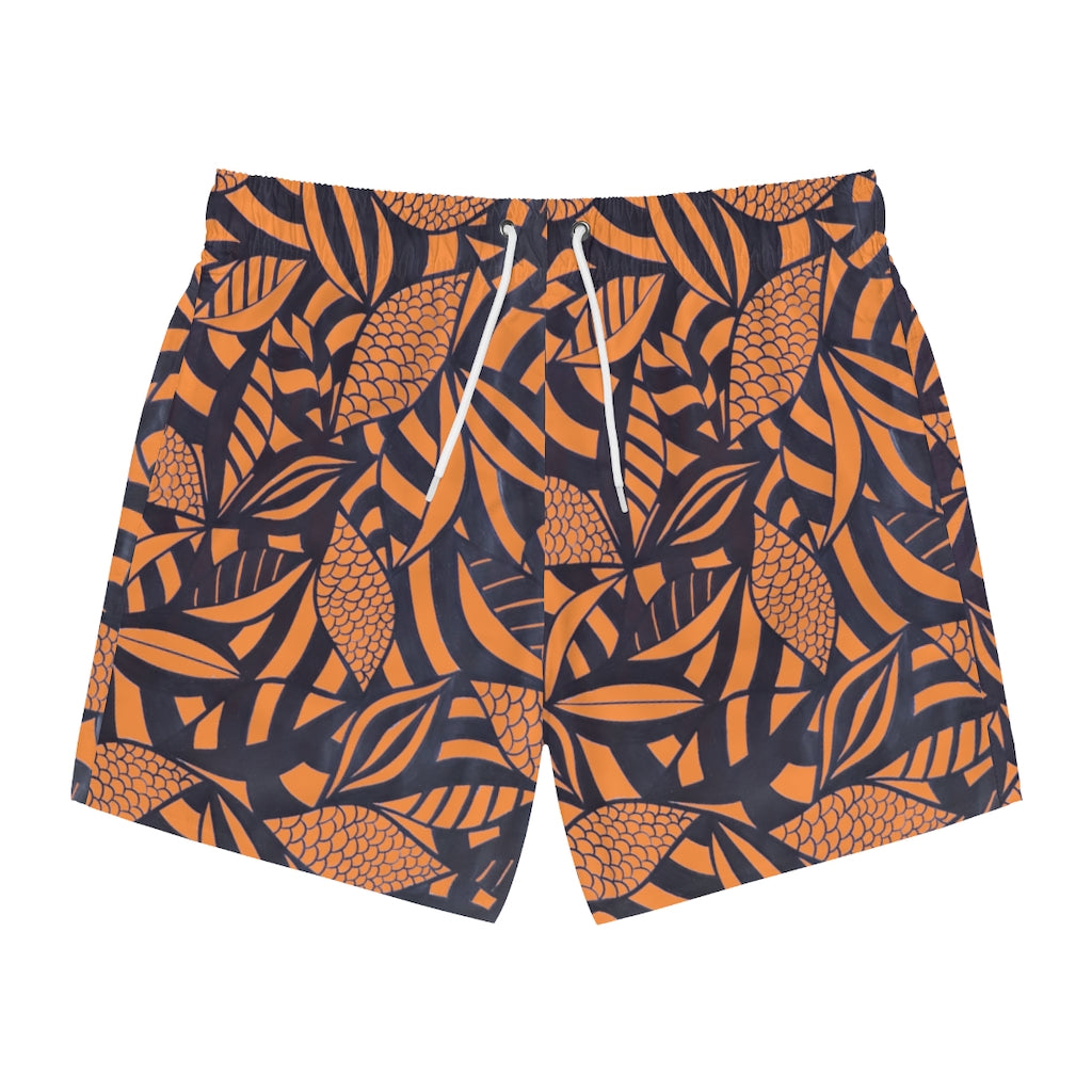 Sunset Tropical Minimalist Swimming Trunks