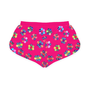 Hot Pink Candy Florals Relaxed Shorts