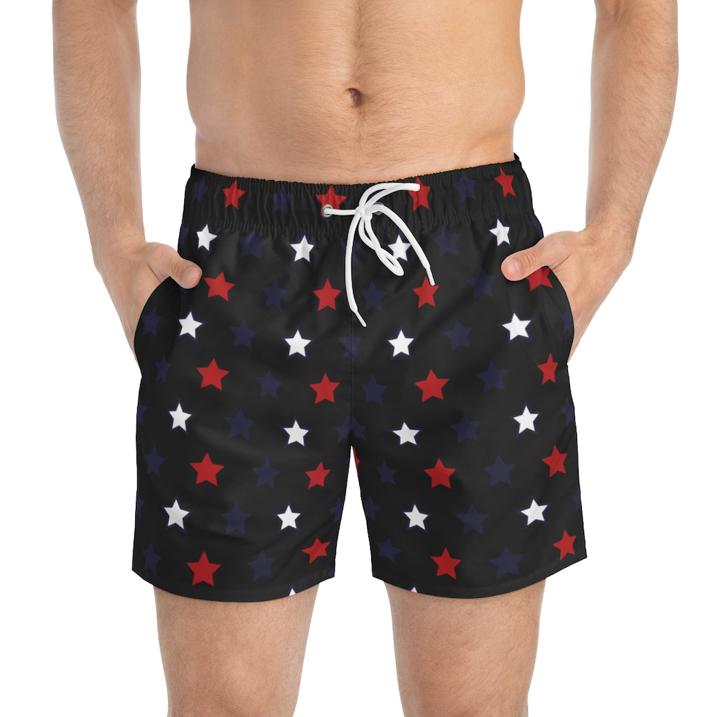 Men's Starboy Black Swimming Trunks