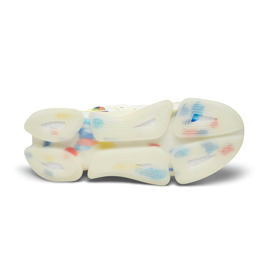 Cream Candy Floral Printed OTT Women's Mesh Knit Sneakers