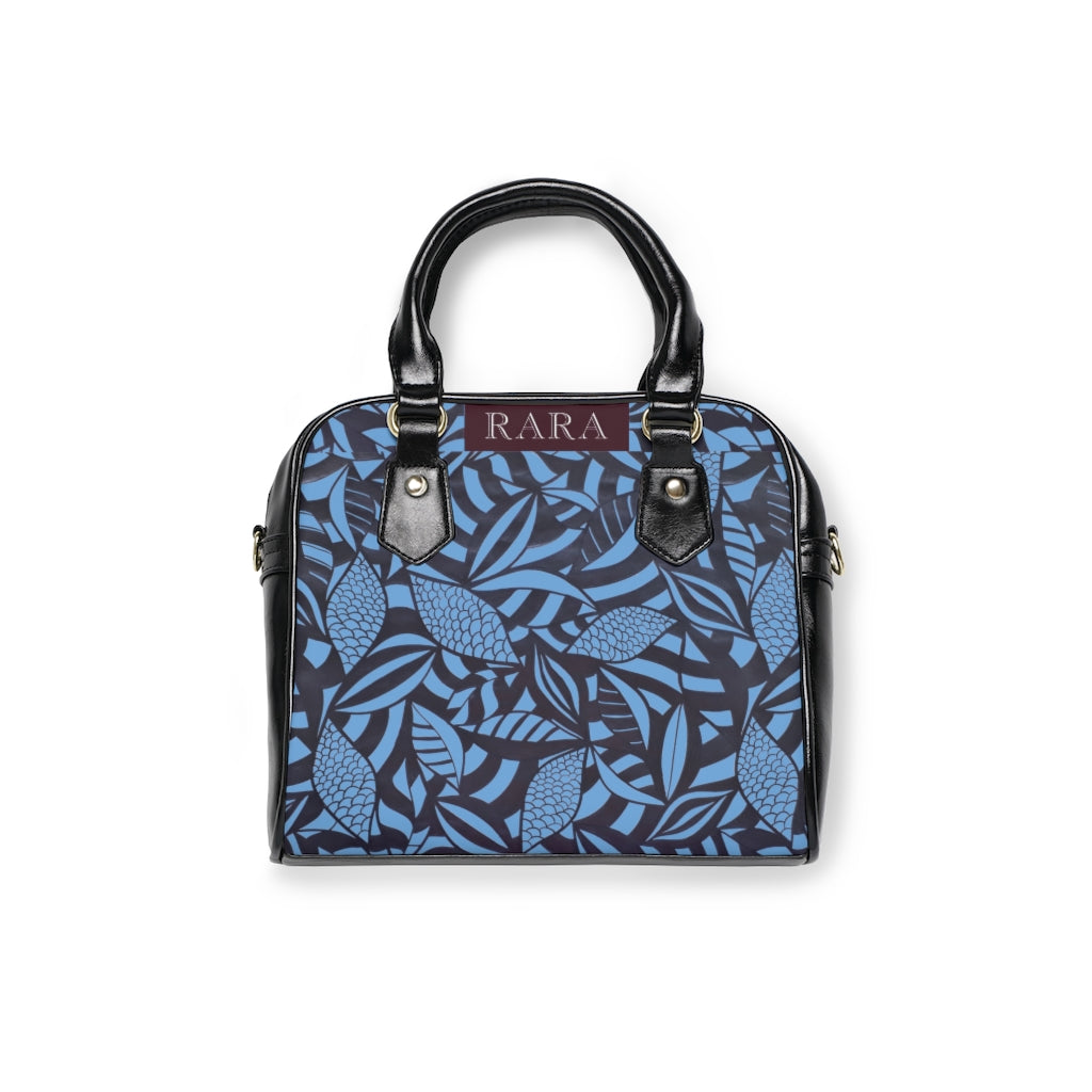 sky tropical print handbag