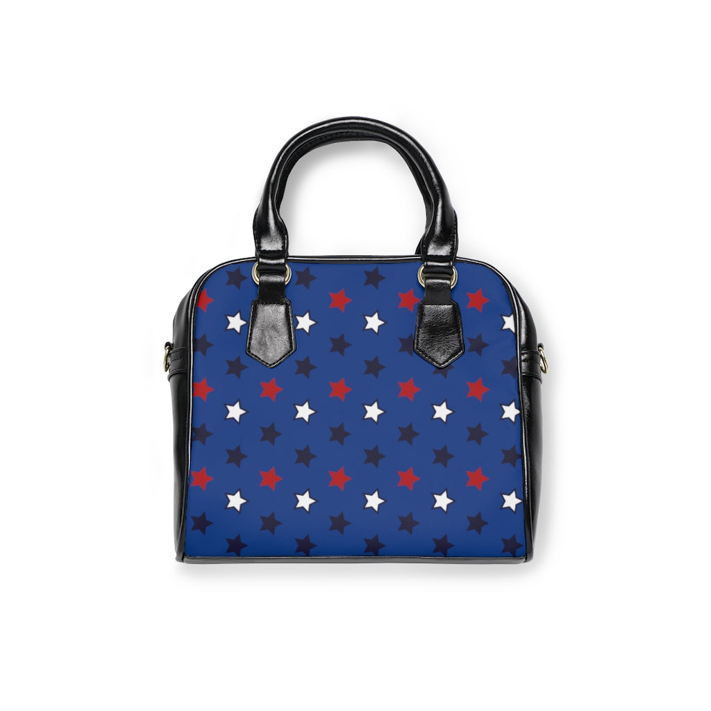 Blue Sky Star Print AOP Handbag