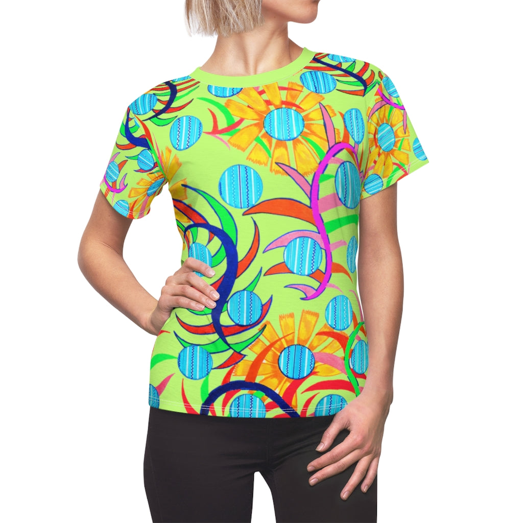 Sunflower AOP Lime T-shirt