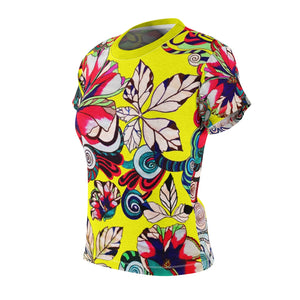 Graphic Floral AOP Canary T-Shirt