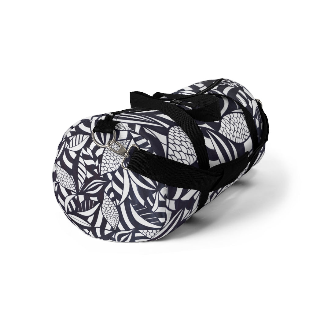 Tropical Minimalist Jet White Duffel Bag