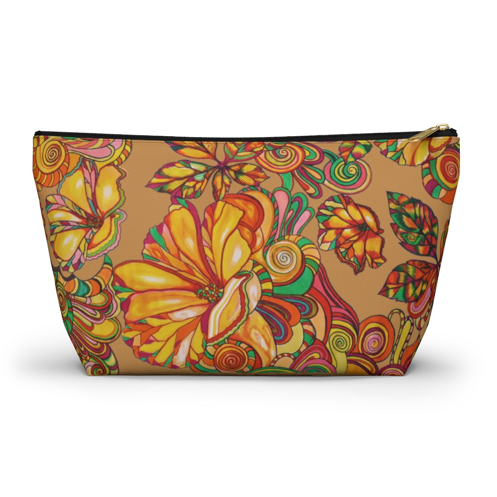 Tussock Artsy Floral Accessory Pouch