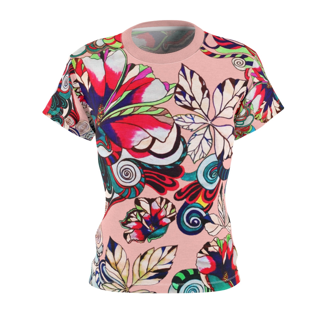 Graphic Floral AOP Blush T-Shirt