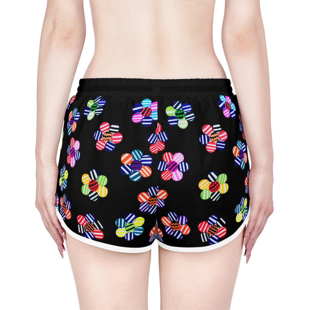 Black Candy Florals Relaxed Shorts