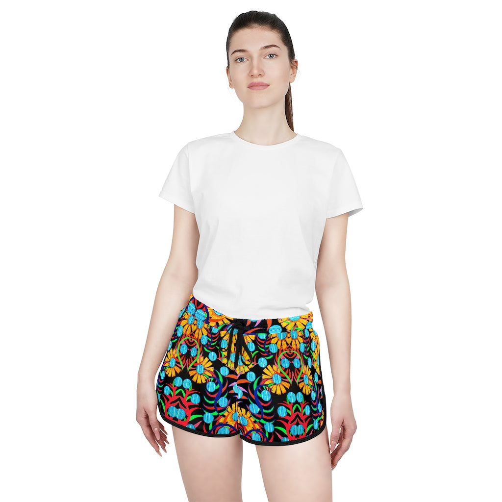 Black Sunflower Relaxed Shorts