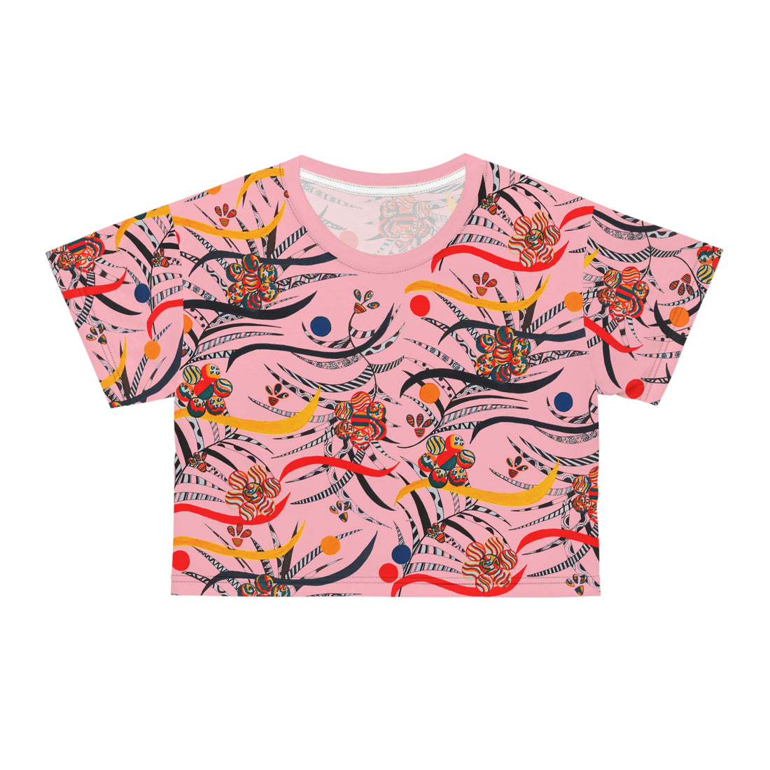 Blush Wilderness AOP Printed Crop Tee