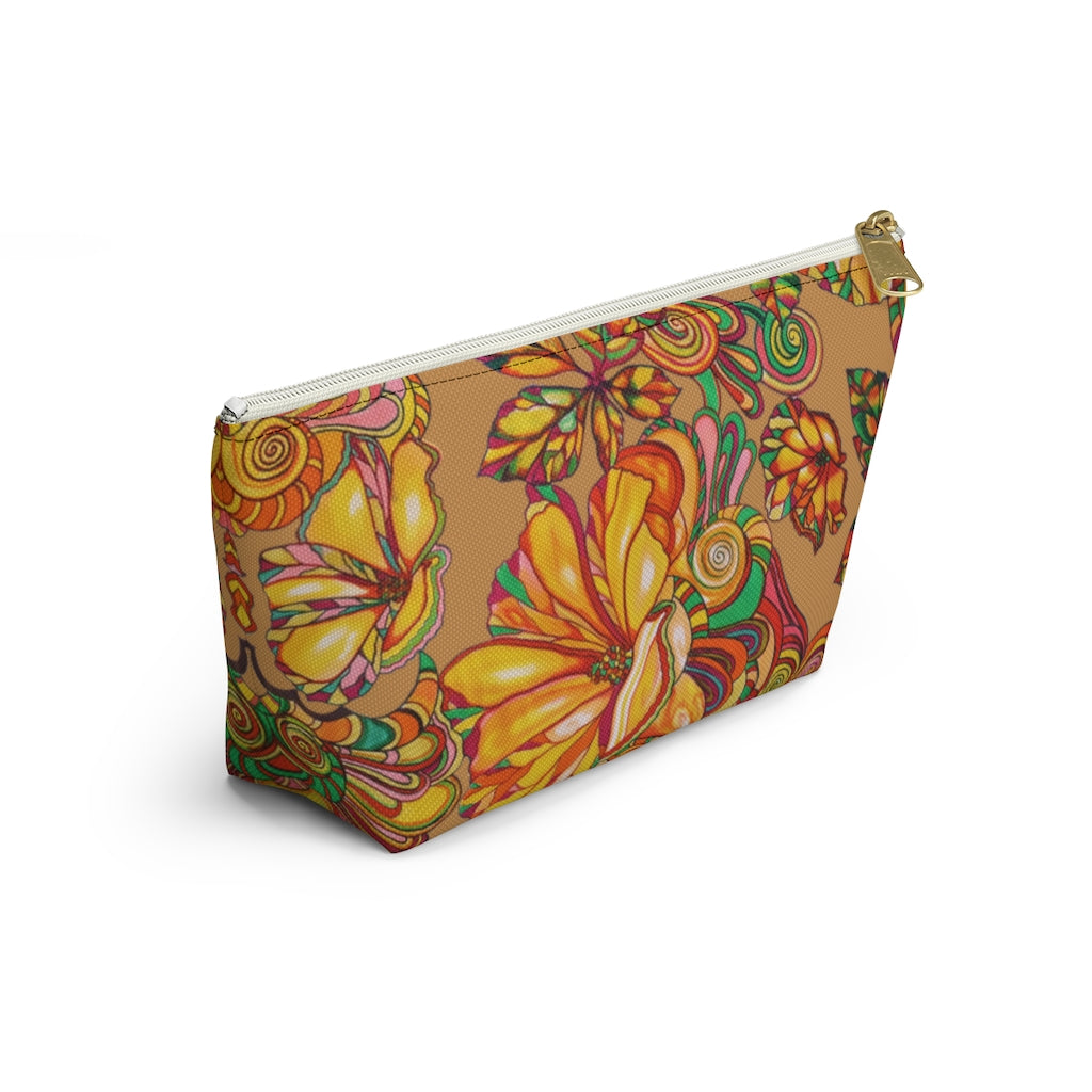 Tussock Artsy Floral Accessory Pouch