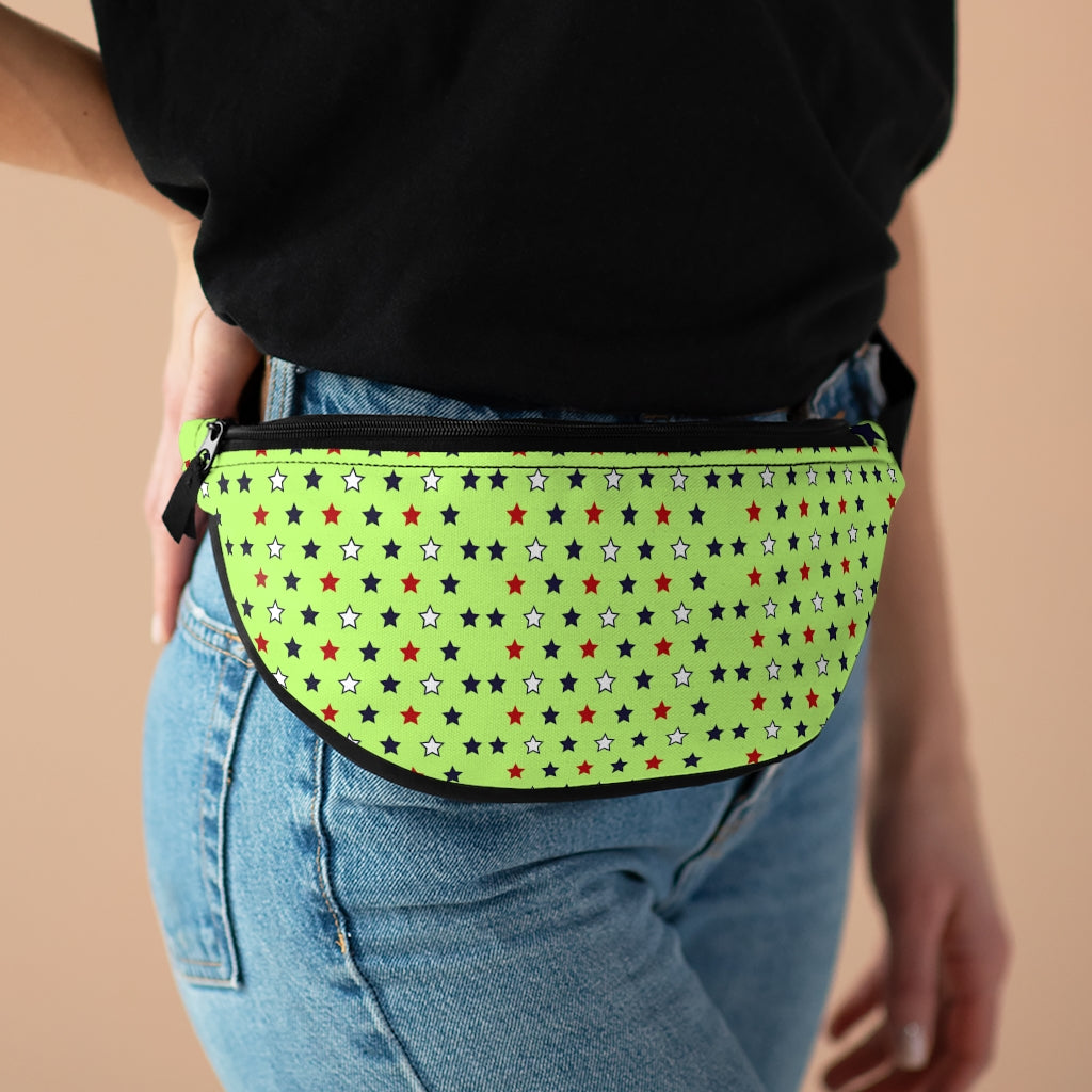 Star Studded Lime Fanny Pack