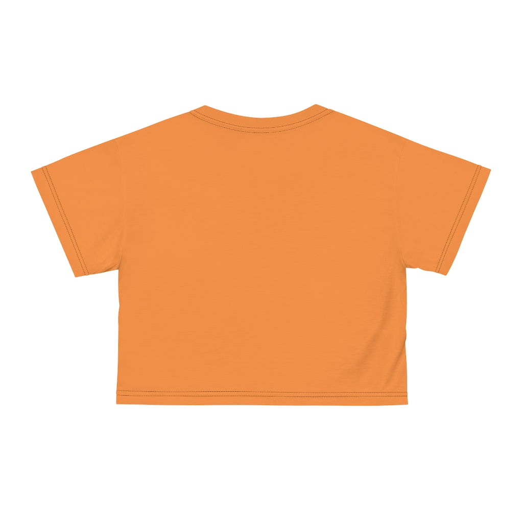 Peach Firecracker AOP Crop Tee