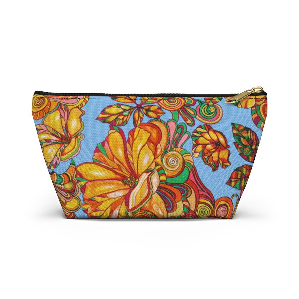 Sky Artsy Floral Accessory Pouch