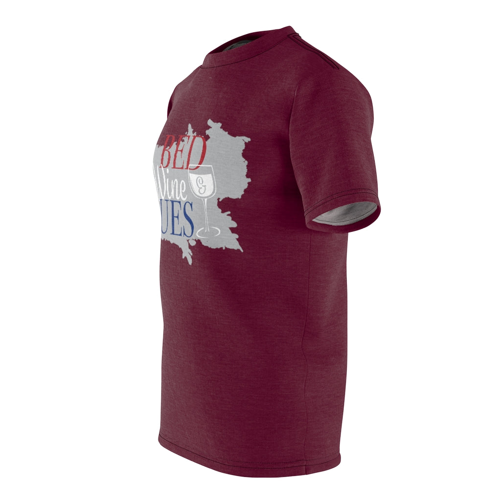 Menswear Marsala AOP Blues Tee