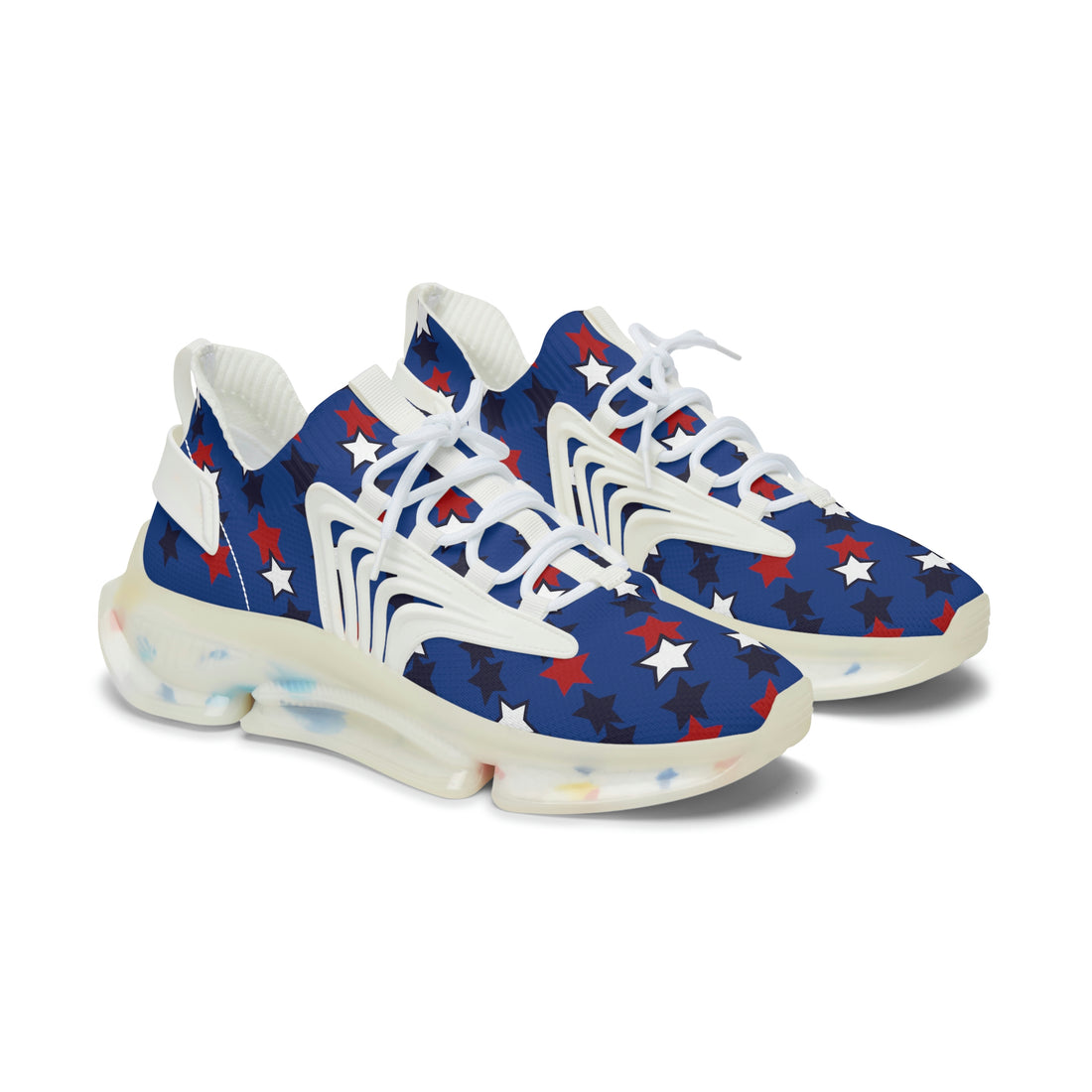 Royal Blue Stargirl OTT Women's Mesh Knit Sneakers