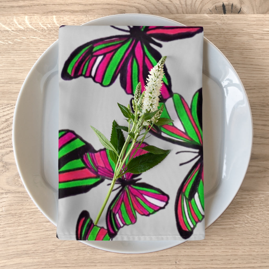 Slate Butterflies Napkin