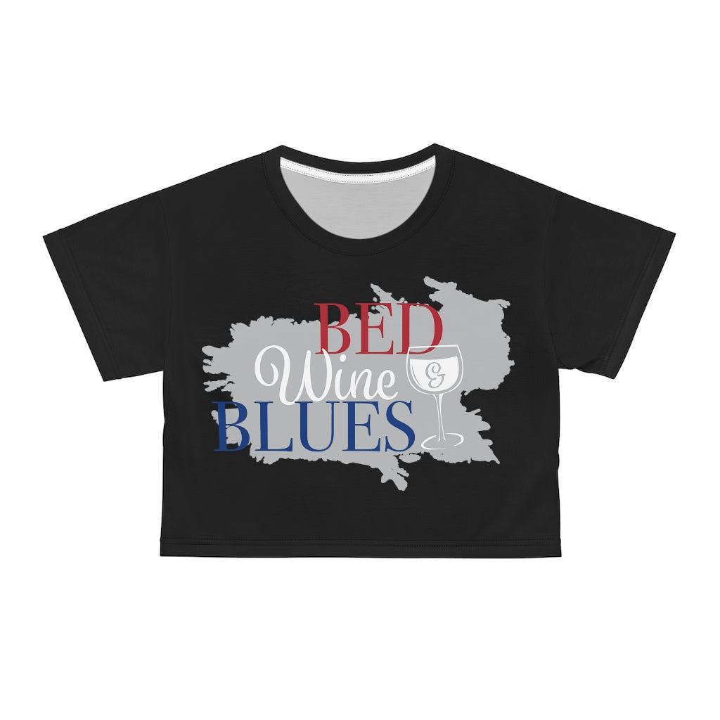 Black Bed & Blues AOP Crop Tee