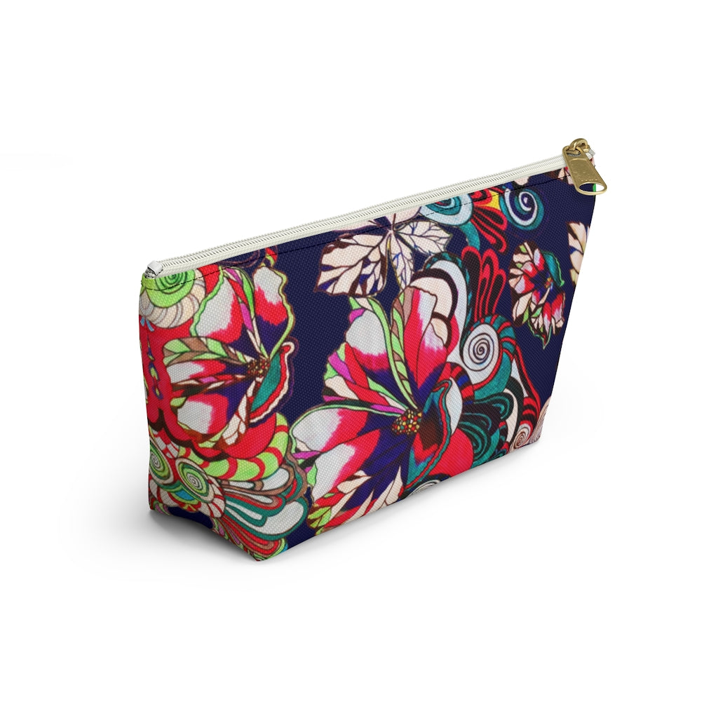 Floral Pop Ink Accessory Pouch