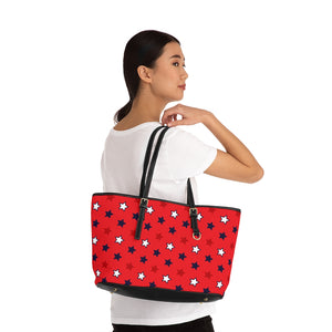 Starry Red PU Leather Shoulder Bag