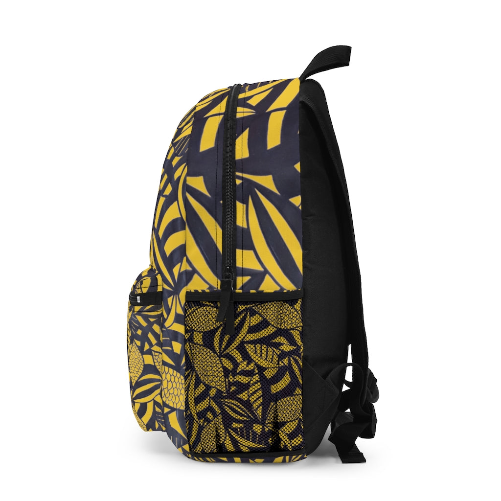 Tropical Minimalist Gold Honey Backpack