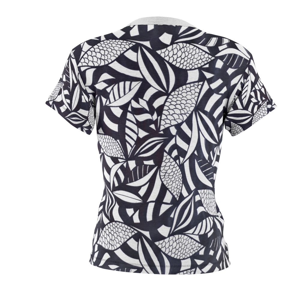 Tropical Minimalist Monochrome AOP T-shirt