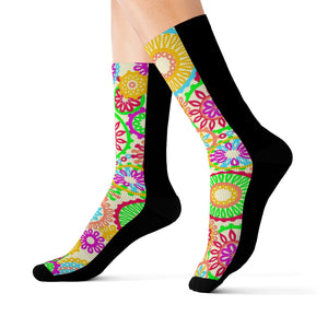 70s Boho Sublimation Socks