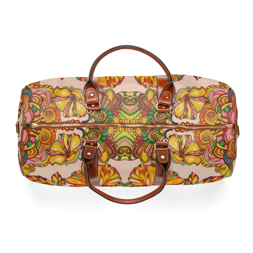 Nude Artsy Floral Waterproof AOP Travel Bag