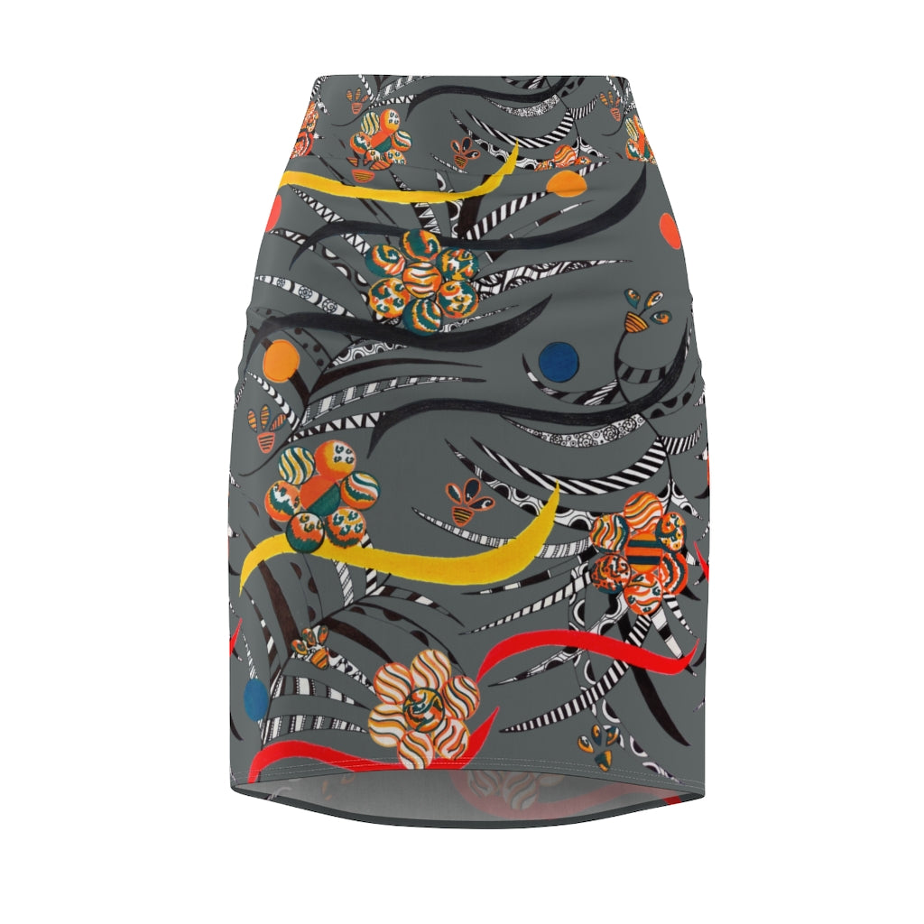 Ash Wilderness Print Pencil Skirt