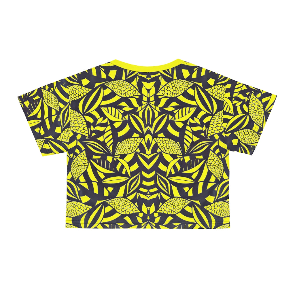 Canary Minimalist AOP Crop Tee