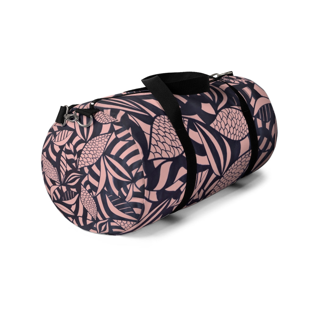 Tropical Minimalist Blush Duffel Bag