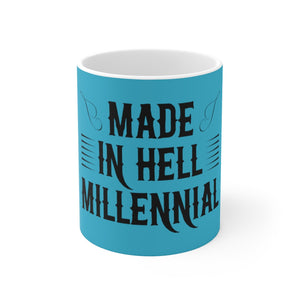 Millennial Aqua Ceramic Mug 11oz