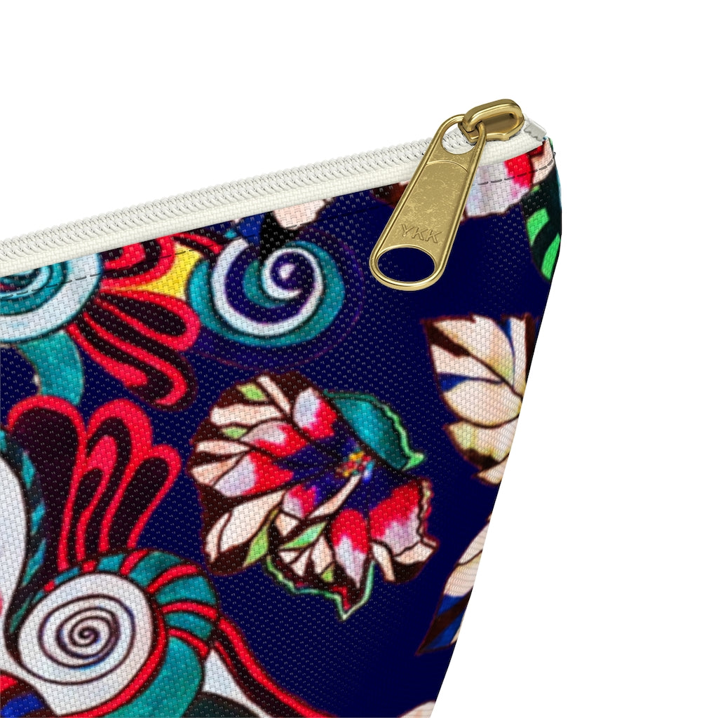 Floral Pop Ink Accessory Pouch