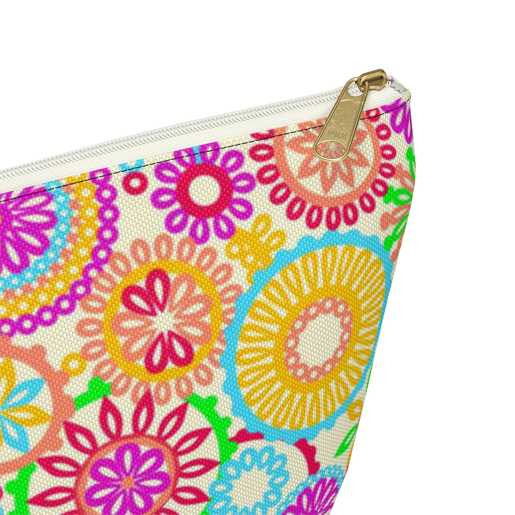 The 70's Vibe Lemon Accessory Pouch