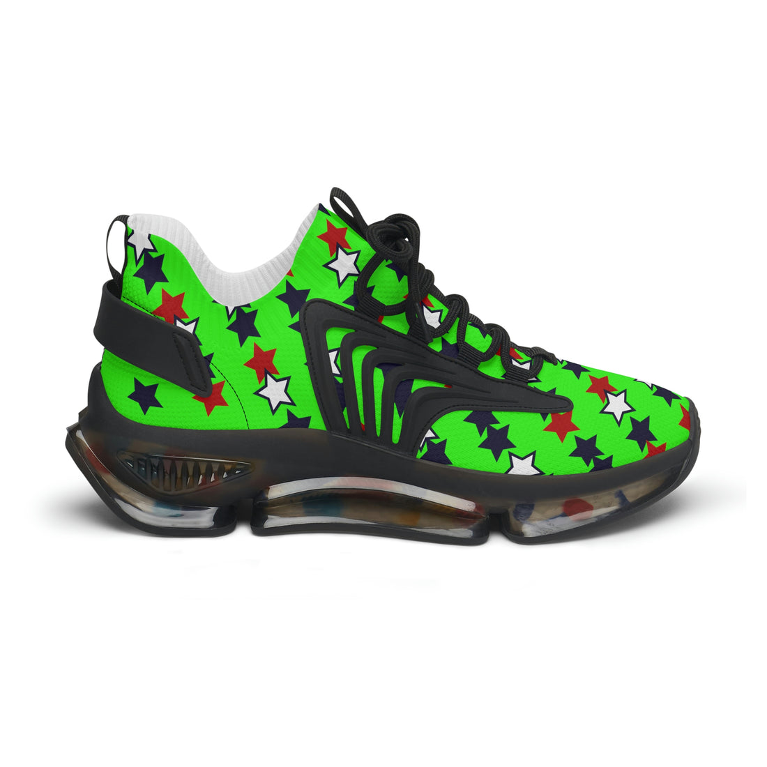 Neon Green Stargirl OTT Women's Mesh Knit Sneakers