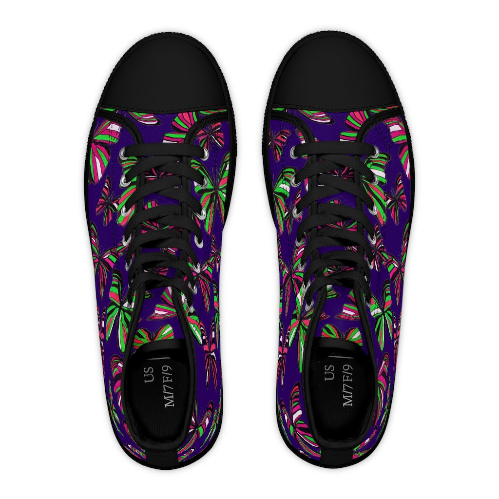 Ink Butterflies Women's High Top Sneakers