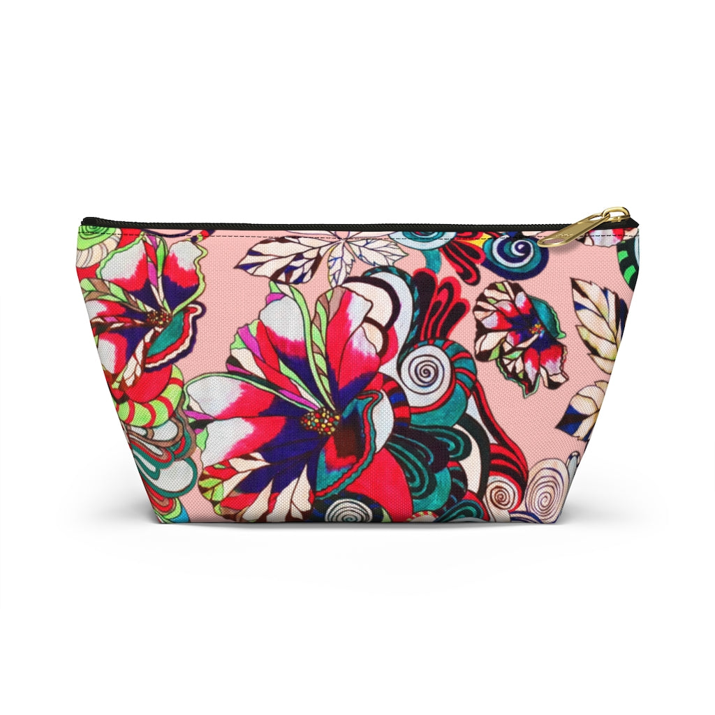 Floral Pop Blush Accessory Pouch