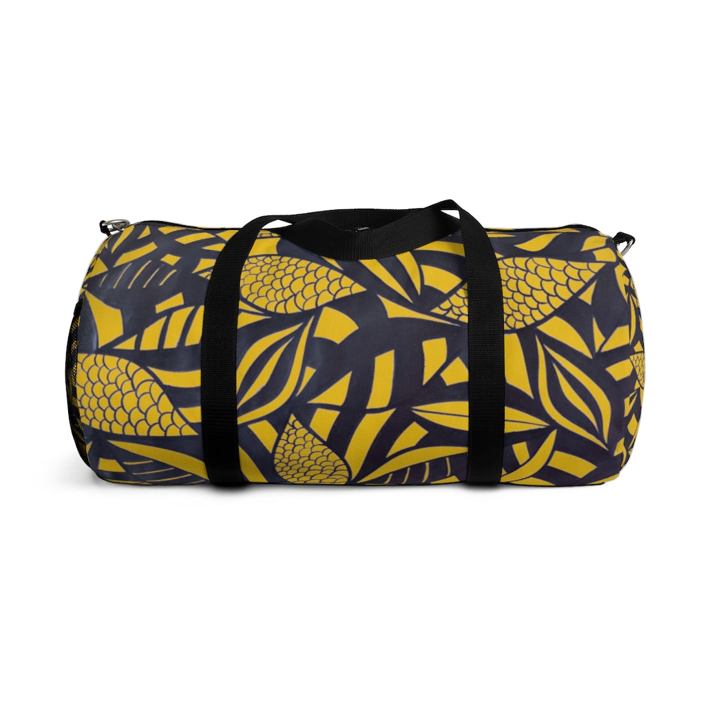 Tropical Minimalist Yellow Duffel Bag