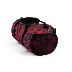 Tropical Minimalist Red Duffel Bag