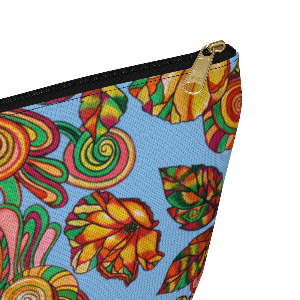 Sky Artsy Floral Accessory Pouch