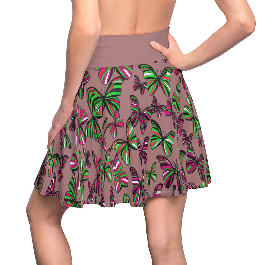 Butterflies Cider Skater Skirt