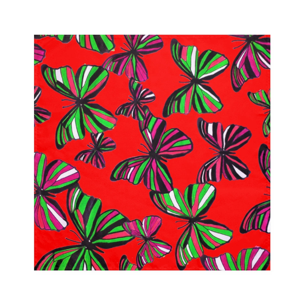 Red Butterflies Napkin